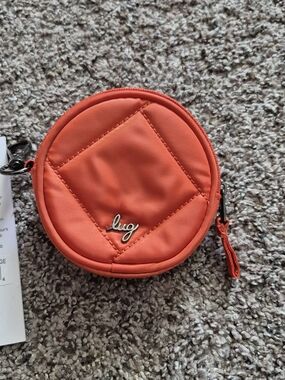 Lug Circle Coin Pouch in Orange NWT